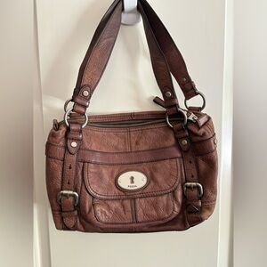 Fossil Brand Leather Maddox Shoulder Bag